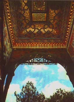 The sitorai mokhi - khosa Palase.Painted ceiling .(built 1918)